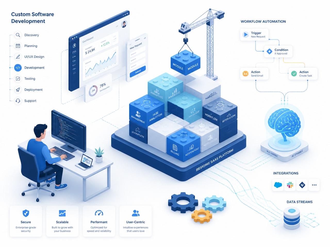 Custom software development for enterprises